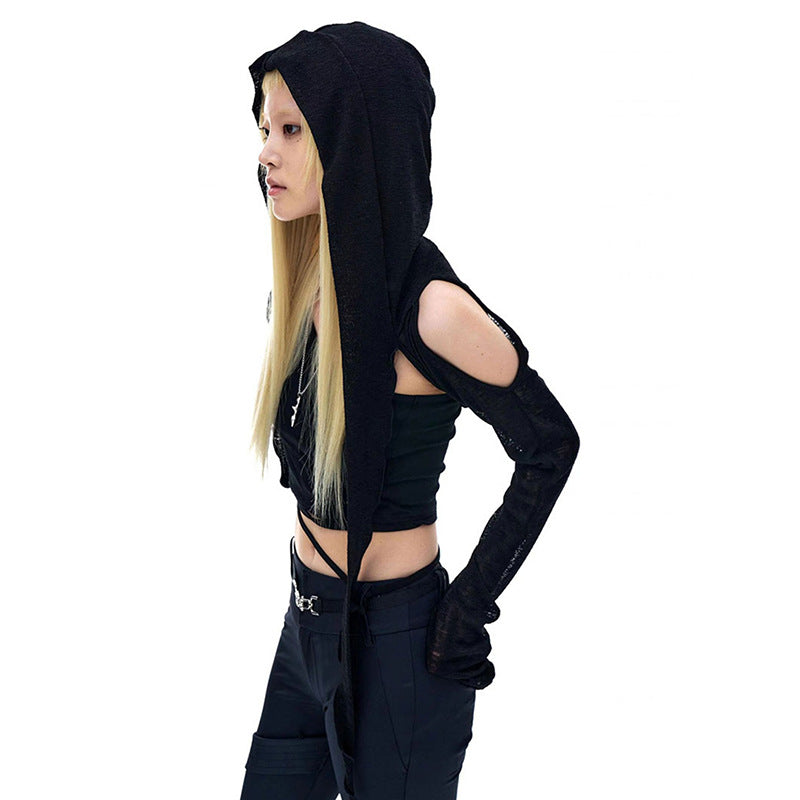 Women's Casual Long-Sleeve Hooded Pullover