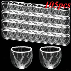 Disposable Sink Strainer Bags for Bathroom and Kitchen - 105-Pack Fine Mesh Design