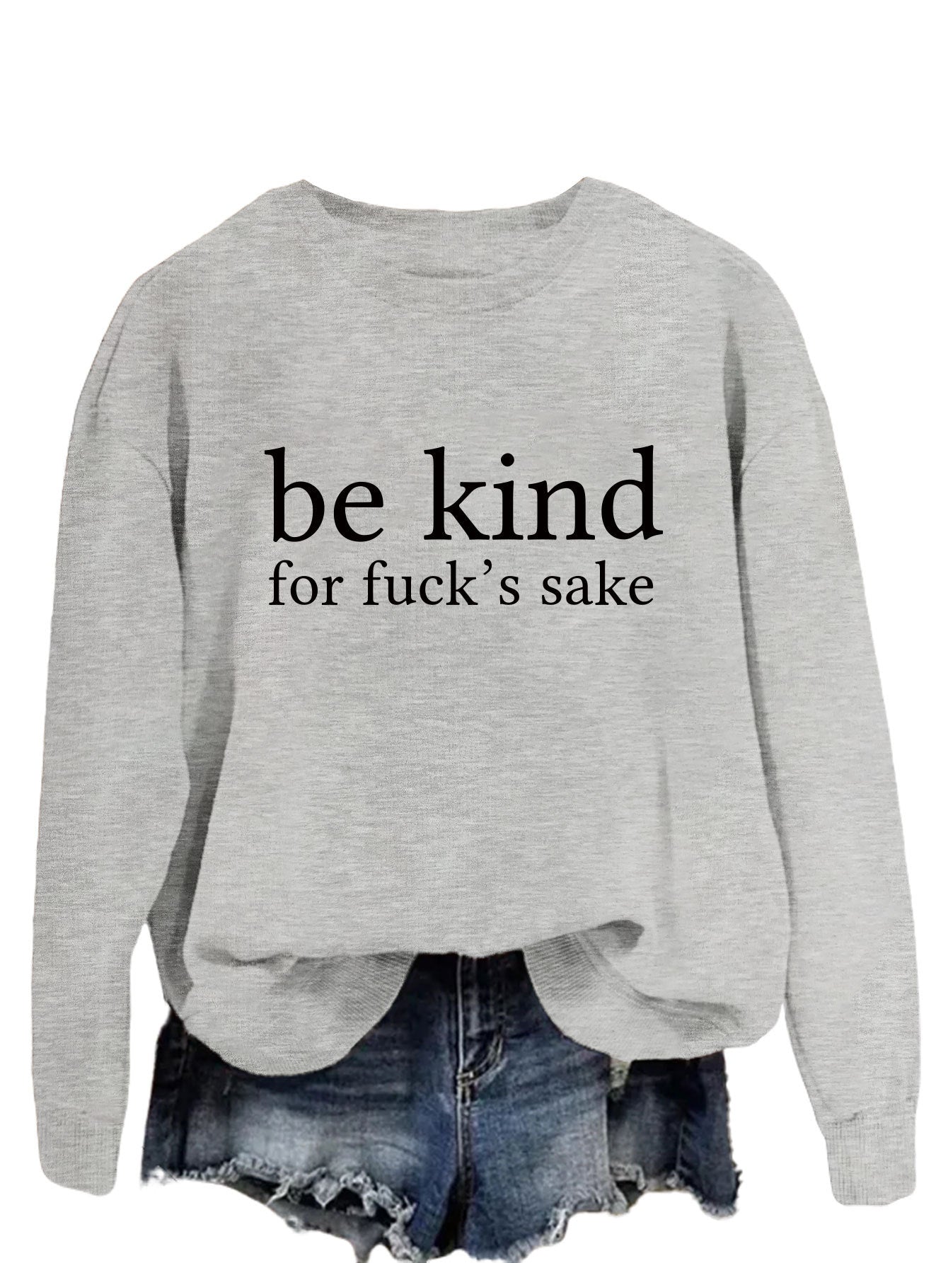 Cozy Cotton Women's Letter Print Pullover Hoodie