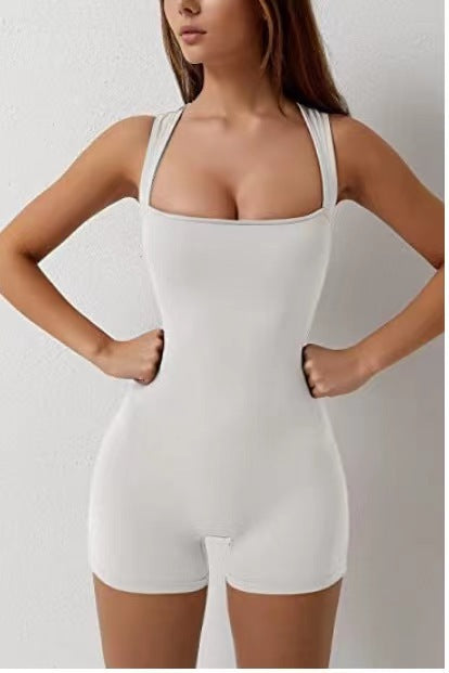 Vest Tummy-control Stretchy Shorts Bodysuit