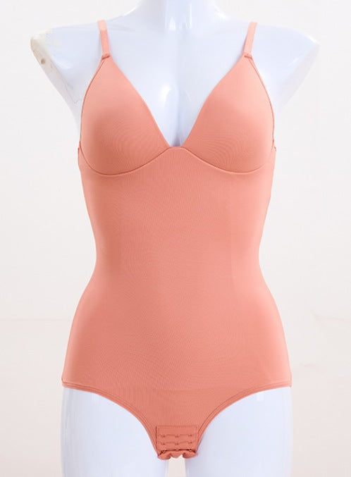 Seamless V-Neck Waist Trainer & Body Shaping Corset