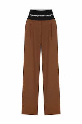 Women's elastic-waist pocket jogger pants in solid colors