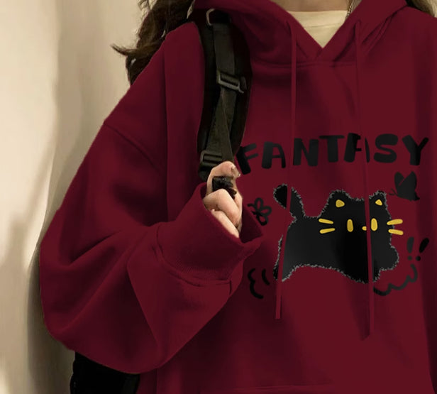 Plus Cashmere Slimming Women's Winter Hoodie