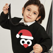Matching Family Christmas Cartoon Print Hoodies