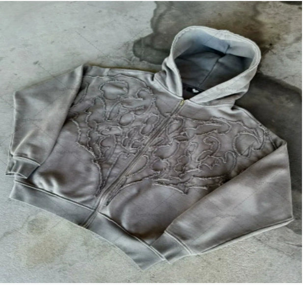 Personalized Street Style Cardigan Zipper Hoodie Coat
