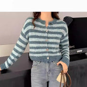 Chewy Ring-knit Yarn Niche Design Short Cardigan Top