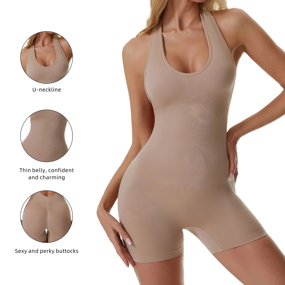 Plus Size Backless Shaping Bodysuit & Waist Cincher