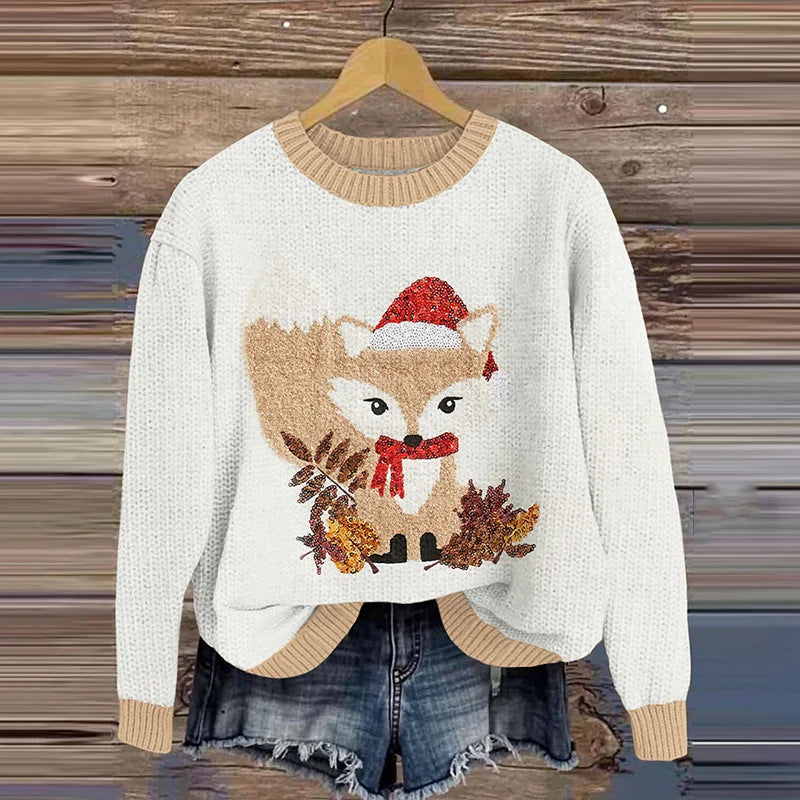 Festive 3D Elk Christmas Sweatshirt for Men