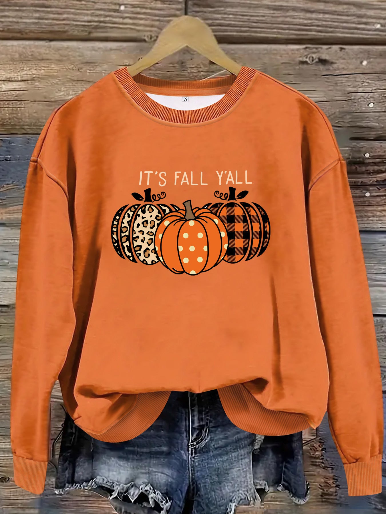 Cozy Halloween Pumpkin Pullover Sweatshirt