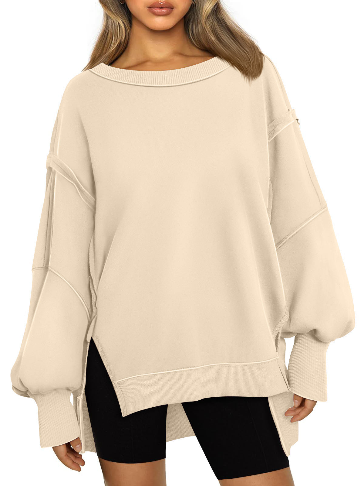 Women's Cozy Hooded Round-Neck Casual Sweatshirt