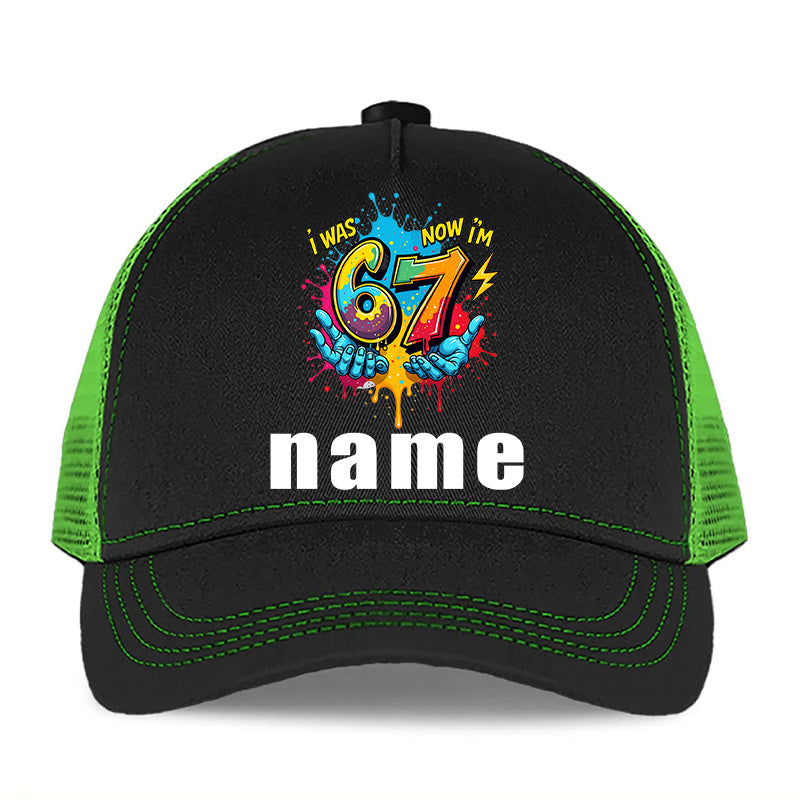 Custom Name Baseball Cap with Hands-Holding Graphic – Sun-Protective All-Season Hat for Teens