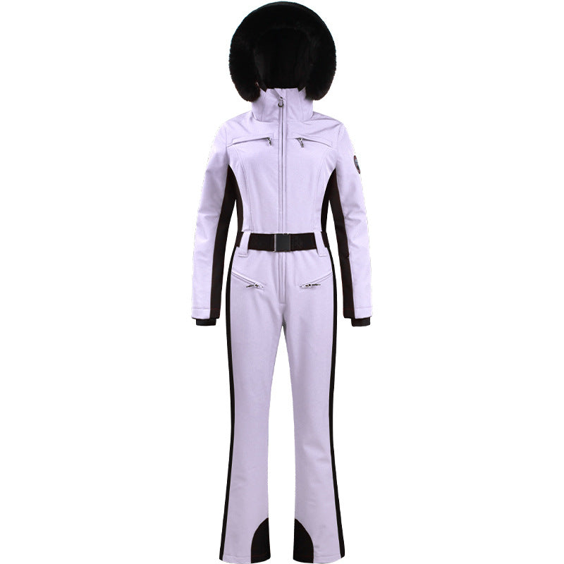 Women's Waterproof Thickened Warm One-Piece Ski Suit