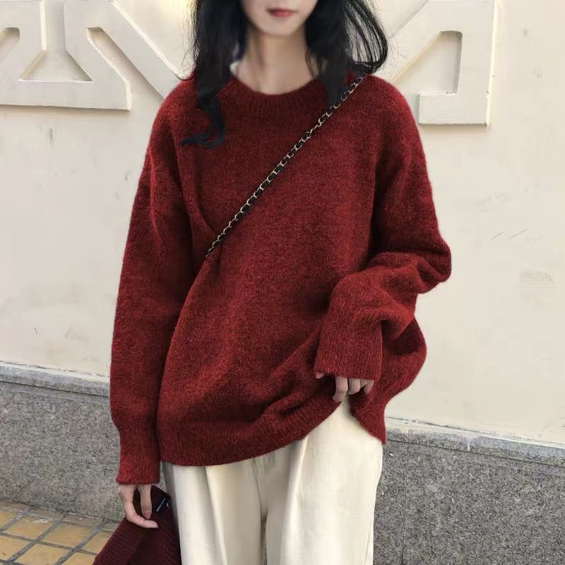 Lazy and Gentle Japanese-style Knit Base Layer for Outerwear