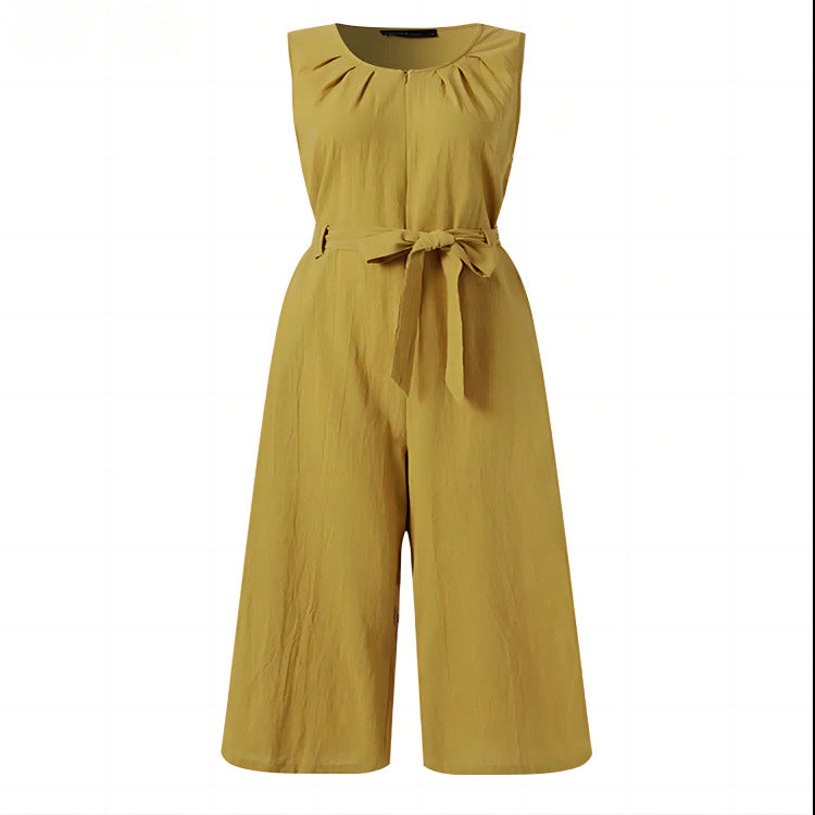 Elegant Solid-Color Work & Sportswear Romper