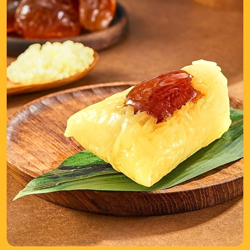Sweet Zongzi Dumplings with Glutinous Millet & Red Bean Paste Filling