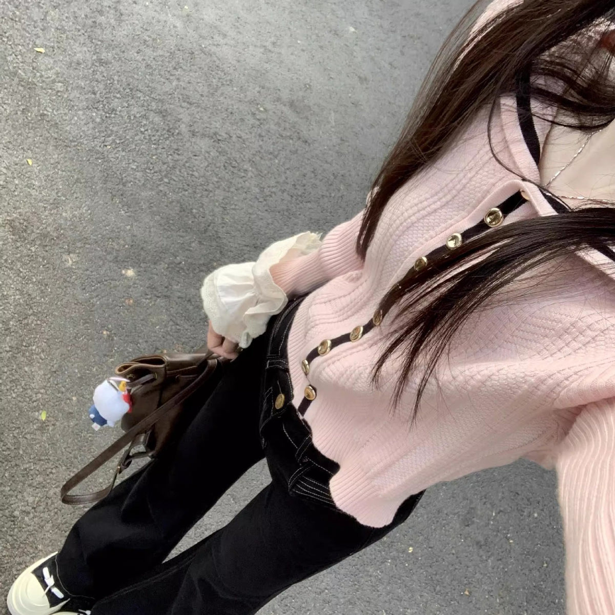Off-shoulder Sweater Cardigan Cute Youth-looking