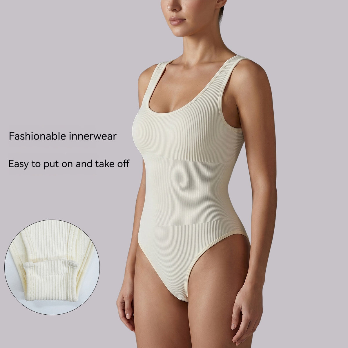 Womens Mock-Neck Slim-Fit Yoga Jumpsuit