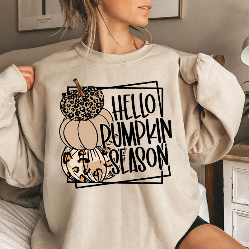 Women's Halloween Print Crewneck Long Sleeve Sweatshirt