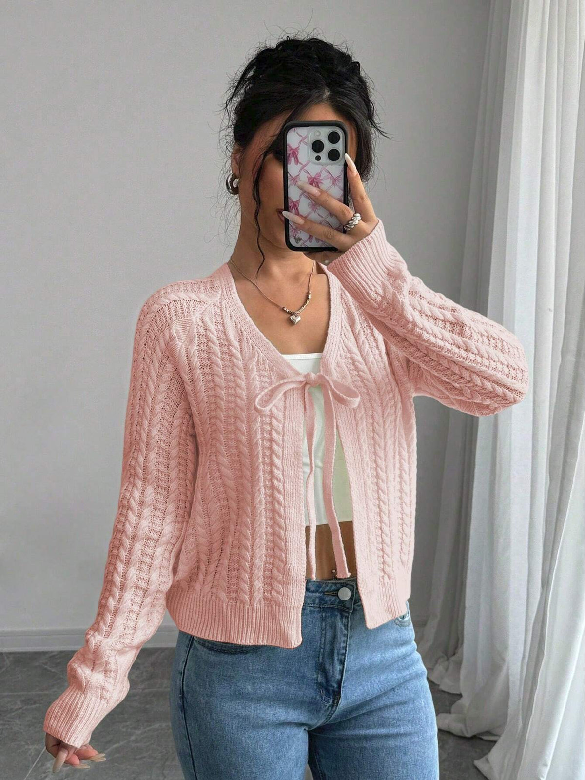 Long Sleeved Knitted Sweater for Women