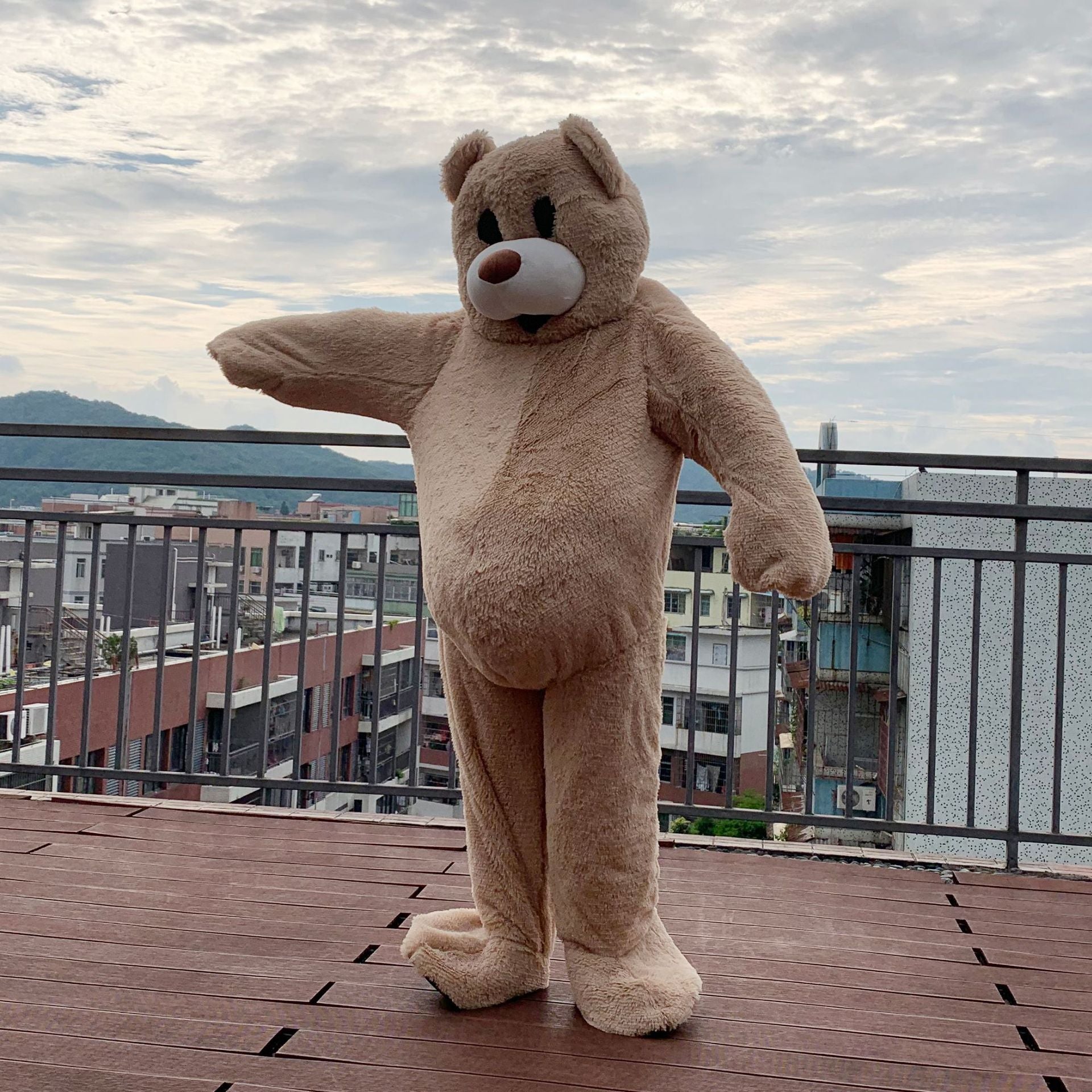 Oversized Cartoon Mascot Costume Dancing And Walking Teddy Bear Suit