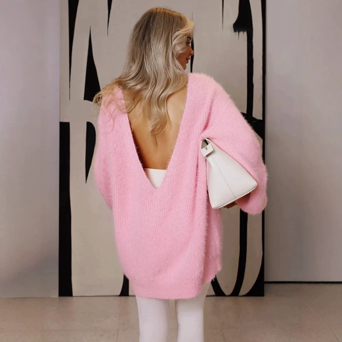 Womens Faux Mink Velvet Plush Top