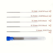10-Piece Cleaning Nozzle Tool Set for Car Wiper Blades, 3D Printer Nozzles, Gas Stove Burners, and Shower Head Jets