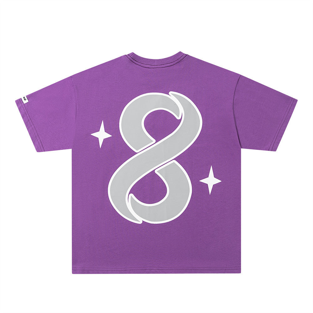 Men's Digital 8 Print Cotton Short-Sleeve Tee