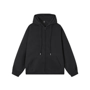 Casual Unisex Cotton Cardigan Pocket Hoodie Outerwear