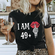 Letter-Print Loose Crew Neck T-Shirt – Casual Women’s Top