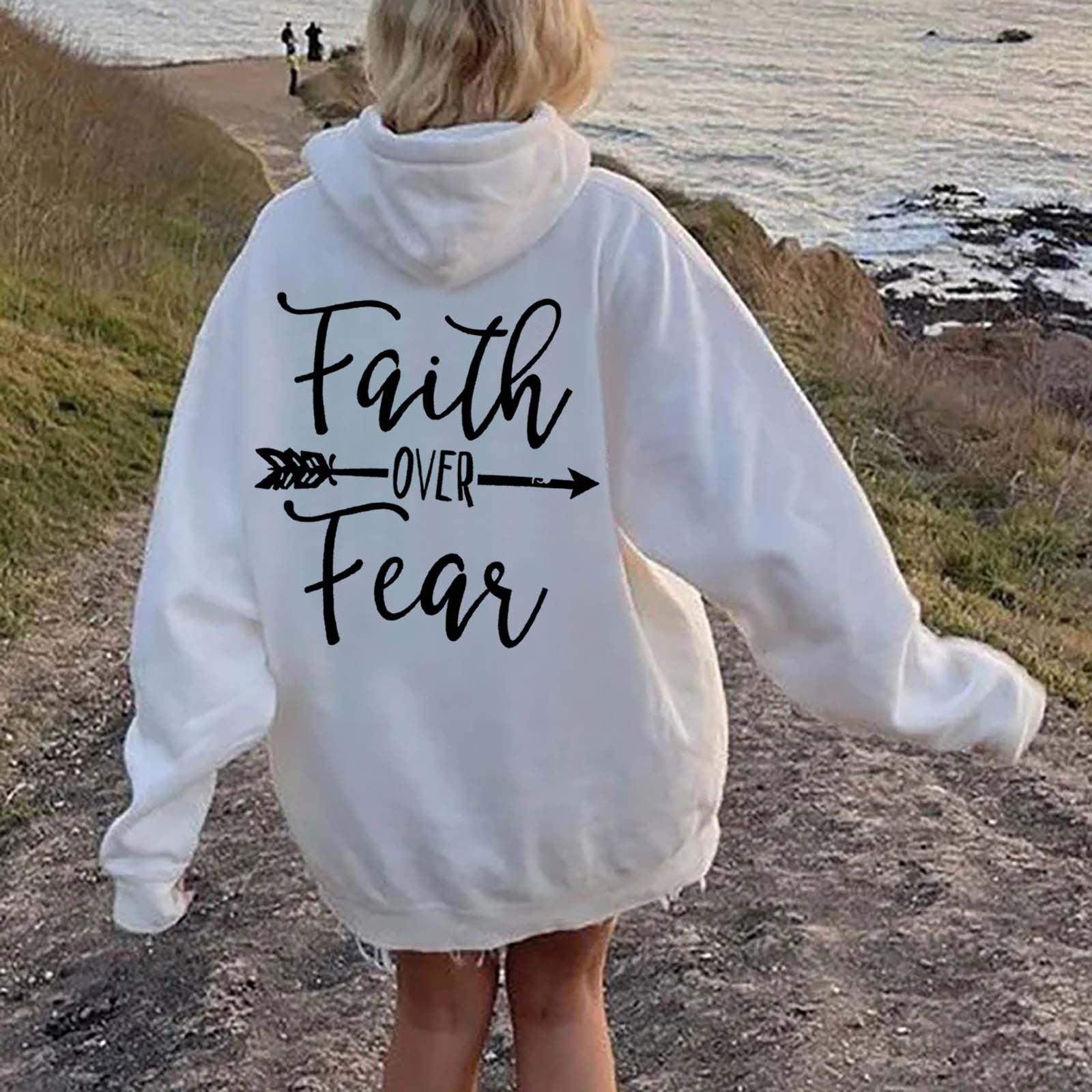Cozy Fleece Letter Print Kangaroo Pocket Women's Hoodie