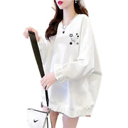 Cozy Fleece-Lined Round Neck Loose Winter Sweater