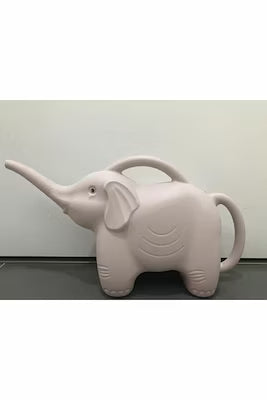 Elephant-shaped flower watering can in magenta or powder pink