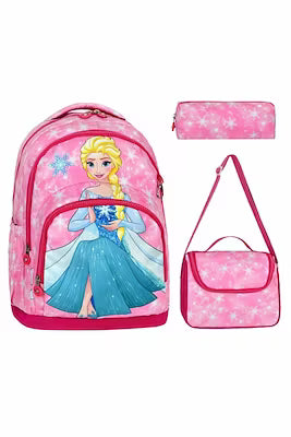 Girls school bag with waterproof lunch compartment