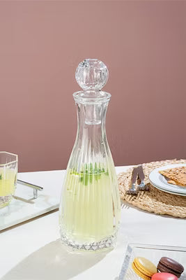 Handmade 1000 ml Glass Carafe with Lid