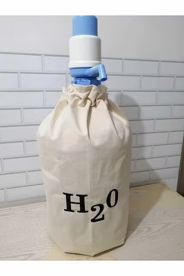 Machine-washable embroidered cover for 19-liter glass carboys