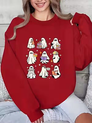 Spooky Ghost Hoodie for Women