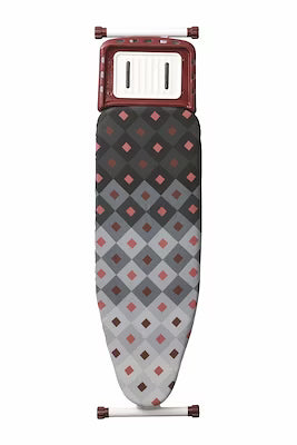 Heavy-duty ironing board with adjustable height and heat-resistant pad