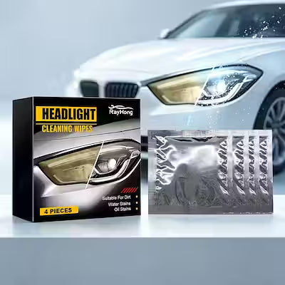 Headlight Cleaning Wipes for Clear Vision