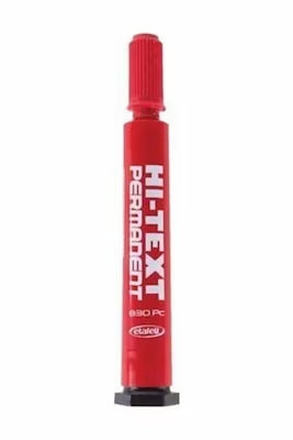 Red permanent marker pen with cut tip 830 pieces