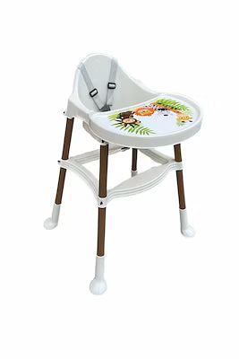 Convertible high chair with removable activity tray