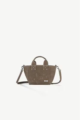 Soft Canvas Crossbody Bag in Brown