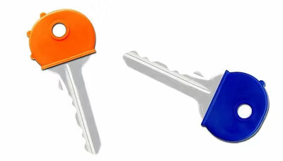 Bright Orange Round Identification Caps – Pack of 100