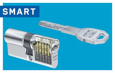 11-pin high-security locking cylinder with rib shaft coding
