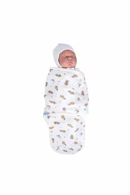 Cotton interlock baby swaddle for newborns and infants