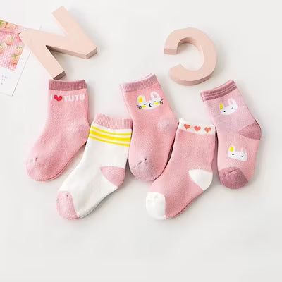 Kids' Thick Terry Socks for Winter