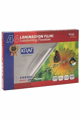 A4 Clear Laminating Sheets, 125 Micron - 100 Pack