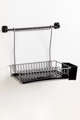 Stainless Steel Hanging Dish Rack with Drying Plate