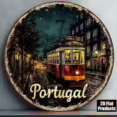 Lisbon Tram Wall Art