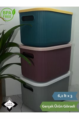 6-litre stackable food-safe storage box with lid