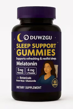 Melatonin soft candy gummies for sleep support, fruit flavored chewable supplements